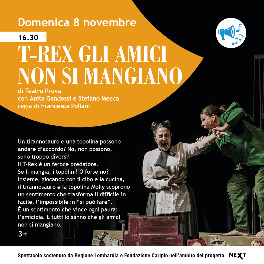 GIOCARTEATRO PRESENTA: T-Rex gli amici non si mangiano